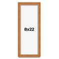 thumbnail image 1 of 8x22 Shadow Box Frame Brown | 0.875 Inches Deep Real Wood Contemporary Shadowbox Display Frame | UV, 1 of 6