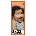 thumbnail image 1 of 8x23 Frame Honey Pecan Brown Picture Frame - Modern Photo Frame Includes UV Acrylic Shatter Guard, 1 of 8