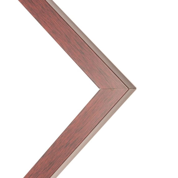 8x24 - 8 x 24 Walnut Flat Solid Wood Frame with UV Framer's Acrylic & Foam Board Backing - Great