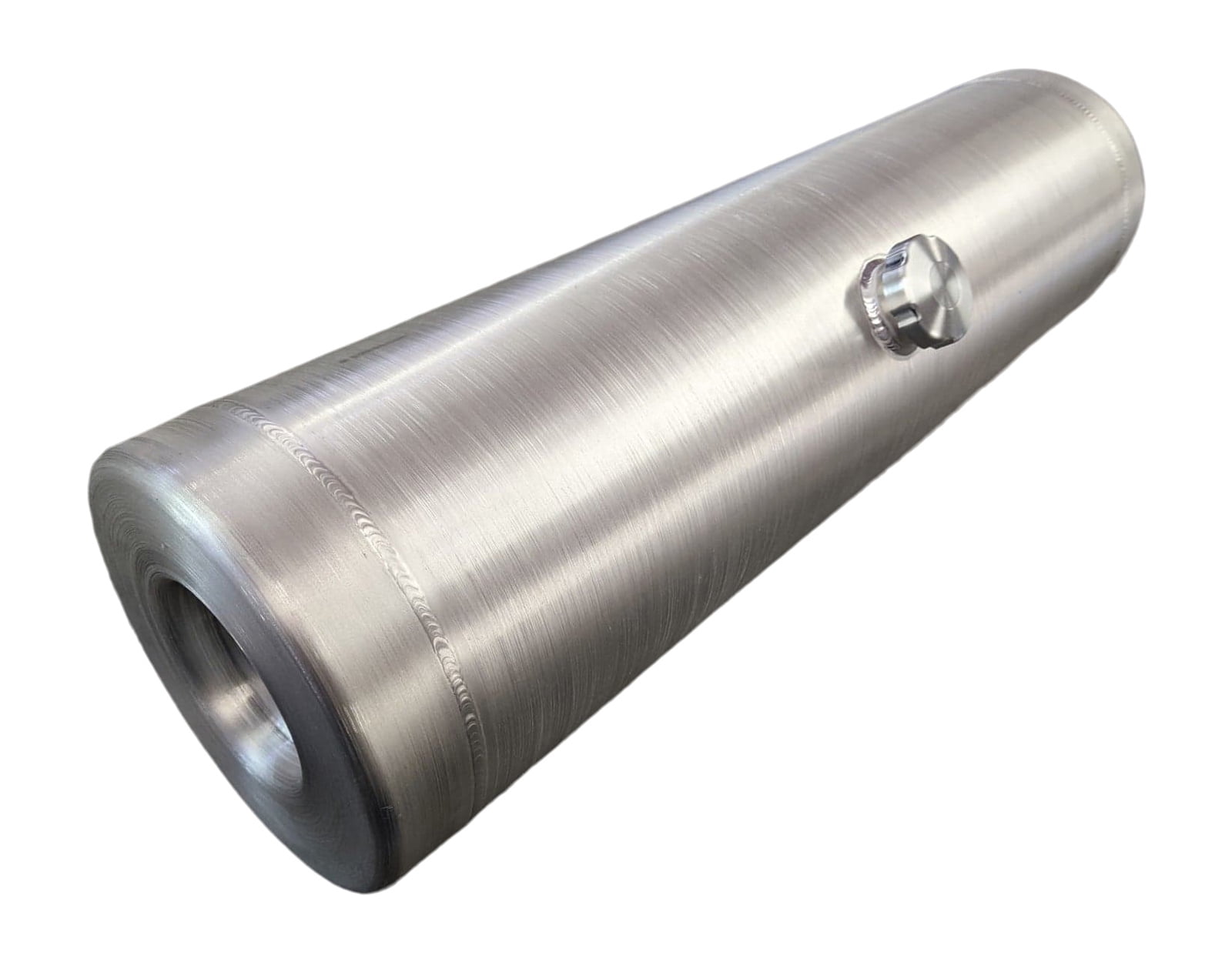 8x24 Center Fill Round Spun Aluminum Gas Tank 5 Gallon