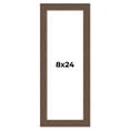 thumbnail image 1 of 8x24 Frame Brown Farmhouse Solid Wood Picture Frame Width 1.5 Inches | Interior Frame Depth 0.5, 1 of 8