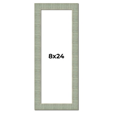 8x24 Frame Green Desert Pear Solid Wood Picture Frame | 1.625 Inch Moulding Width | Interior Frame