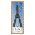 thumbnail image 1 of 8x24 Frame Silver Real Wood Picture Frame Width 1.5 inches | Interior Frame Depth 0.5 inches |, 1 of 8