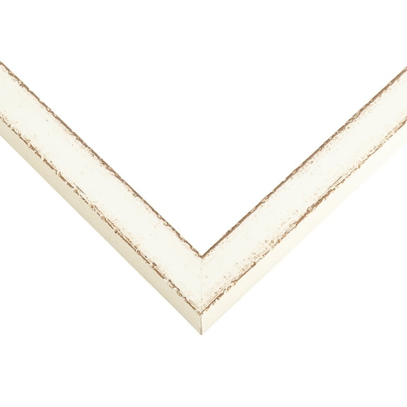 8x24 Shadow Box Frame White | 1.125 inches Deep Real Wood Distressed Shadowbox Display Frame | UV