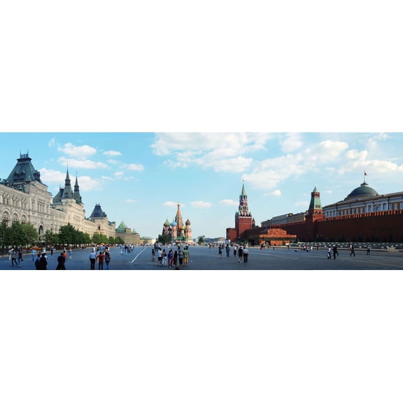8x24in Coated Paper Red Square Photographic Print Poster Most Beautiful Places in Russia Moscow