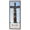 thumbnail image 1 of 8x26 Frame Blue Kingsley Pewter Solid Wood Picture Frame Width 0.75 Inches |Interior Depth 0.5, 1 of 8