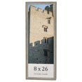 thumbnail image 1 of 8x26 Frame Grey Solid Wood Picture Frame Width 1 Inches | Interior Frame Depth 0.5 Inches |, 1 of 8