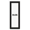 thumbnail image 1 of 8x26 Shadow Box Black Solid Wood Display Picture Frame | 1 Inch Rabbet Depth | | 1.375 Inch, 1 of 4
