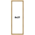 thumbnail image 1 of 8x27 Frame Beaded Gold Solid Wood Picture Frame | 0.75 Inches Moulding Width | Liscio Oro, 1 of 8