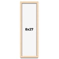 thumbnail image 1 of 8x27 Frame Beige Real Wood Picture Frame Width 0.75 inches | Interior Frame Depth 0.5 inches |, 1 of 8