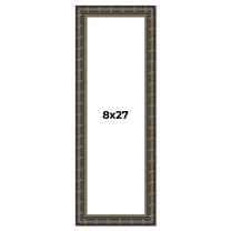 8x27 Frame Black Bamboo Solid Wood Picture Frame Width 1.5 Inches | Interior Frame Depth 0.5 Inches