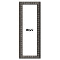 thumbnail image 1 of 8x27 Frame Black-Brown Medieval Solid Wood Picture Frame | 1.5 Inch Moulding Width | Gotham Beveled, 1 of 8