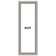 thumbnail image 1 of 8x27 Frame Grey Real Wood Picture Frame Width 1.25 inches | Interior Frame Depth 0.5 inches | Hans, 1 of 8