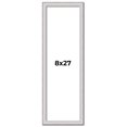 thumbnail image 1 of 8x27 Frame Silver Inner Slope Bevel Picture Frame | 1 Inch Moulding Width | 0.75 Inch Rabbet Depth, 1 of 8