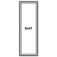 thumbnail image 1 of 8x27 Frame Silver Real Wood Picture Frame Width 1.125 Inches | Interior Frame Depth 0.5 Inches |, 1 of 8