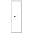 thumbnail image 1 of 8x27 Frame White Real Wood Picture Frame Width 0.75 inches | Interior Frame Depth 0.5 inches |, 1 of 8