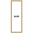 thumbnail image 1 of 8x28 Frame Beaded Gold Solid Wood Picture Frame | 0.75 Inches Moulding Width | Liscio Oro, 1 of 8