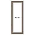 thumbnail image 1 of 8x28 Frame Brown Solid Wood Picture Frame | 1.75 Inch Moulding Width | Austin Frame Complete with, 1 of 8