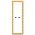 thumbnail image 1 of 8x28 Frame Gold Rustic Solid Wood Picture Frame | 1.25 Inch Wide Moulding | Rustique Gold, 1 of 8
