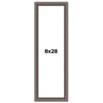 thumbnail image 1 of 8x28 Frame Silver Real Wood Picture Frame Width 1.25 Inches | Interior Frame Depth 0.5 Inches |, 1 of 8
