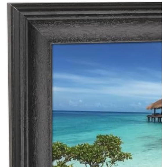 8x28 inch Picture Frame Solid Wood Suitable for Panoramic Photo/Poster/Painting/Puzzle Black (A23B828) $$Home Decor, Kitchen, & Other