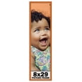 thumbnail image 1 of 8x29 Frame Honey Pecan Brown Picture Frame - Modern Photo Frame Includes UV Acrylic Shatter Guard, 1 of 8