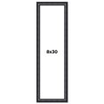 thumbnail image 1 of 8x30 Frame Black Real Wood Picture Frame Width 1.25 inches | Interior Frame Depth 0.5 inches |, 1 of 8