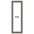 thumbnail image 1 of 8x30 Frame Brown Solid Wood Picture Frame | 1.75 Inch Moulding Width | Austin Frame Complete with, 1 of 8
