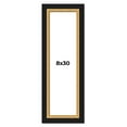 thumbnail image 1 of 8x30 Frame Gold Real Wood Picture Frame Width 2.25 Inches | Interior Frame Depth 0.5 Inches |, 1 of 8