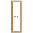 thumbnail image 1 of 8x30 Frame Gold Rustic Solid Wood Picture Frame | 1.25 Inch Wide Moulding | Rustique Gold, 1 of 8