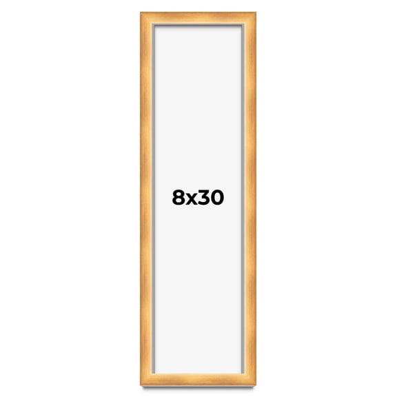 8x30 Shadow Box Bronze Cross-Brushed Display Frame | 1.625 Inches Deep Solid Wood | UV Resistant