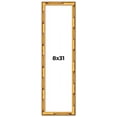 thumbnail image 1 of 8x31 Frame Gold Bamboo Solid Wood Picture Frame | 1 Inch Moulding Width | Interior Frame Depth 0.75, 1 of 8