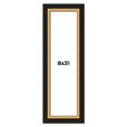 thumbnail image 1 of 8x31 Frame Gold Real Wood Picture Frame Width 2.25 Inches | Interior Frame Depth 0.5 Inches |, 1 of 8