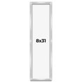 thumbnail image 1 of 8x31 Frame Silver Whitewashed Wood Grain Solid Wood Shadow Box | 0.75 Inch Moulding Width | 0.75, 1 of 8