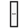 thumbnail image 1 of 8x31 Shadow Box Black Solid Wood Display Picture Frame | 1 Inch Rabbet Depth | | 1.375 Inch, 1 of 4