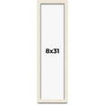 thumbnail image 1 of 8x31 Shadow Box Frame White | 1.125 Inches Deep Real Wood Rustic Shadowbox Display Frame | UV, 1 of 5