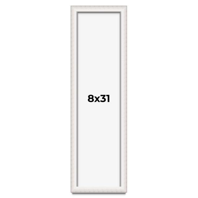 8x31 Shadow Box Silver Brushed Striped Display Frame | 1.625 Inches ...