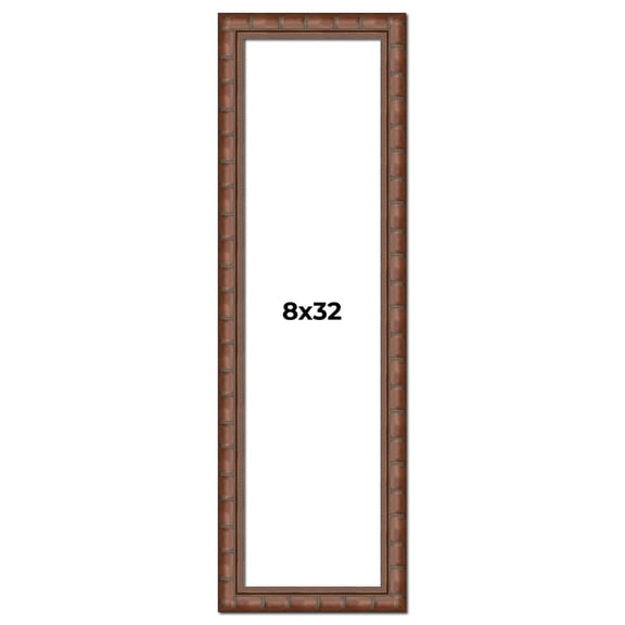 8x32 Dark Brown Bamboo Real Wood Picture Frame Width 1.5 inches | Interior Frame Depth 0.5 inches |