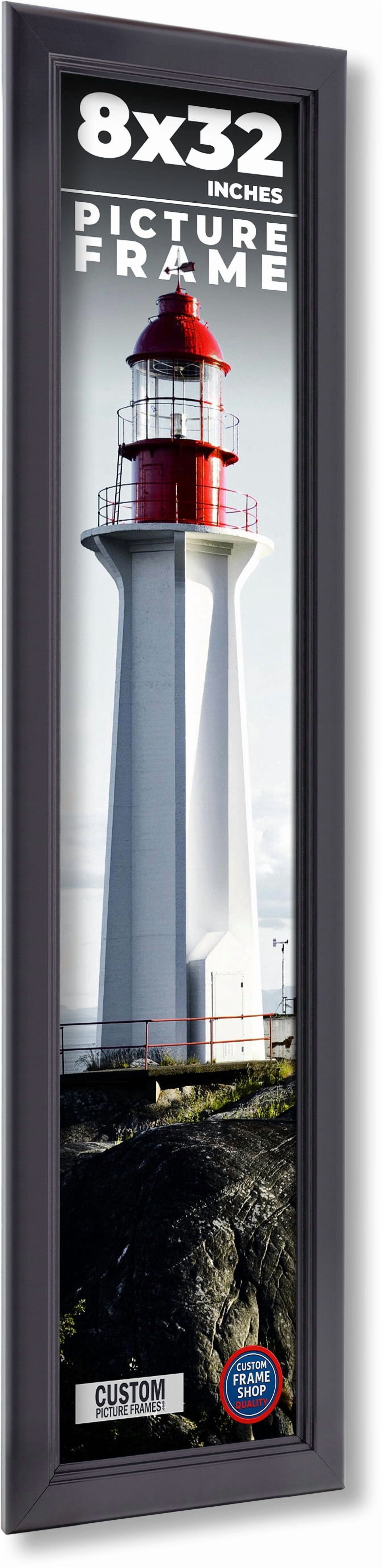 8x32 Frame Black Passaggi Solid Wood Picture Frame Width 1.5 Inches ...