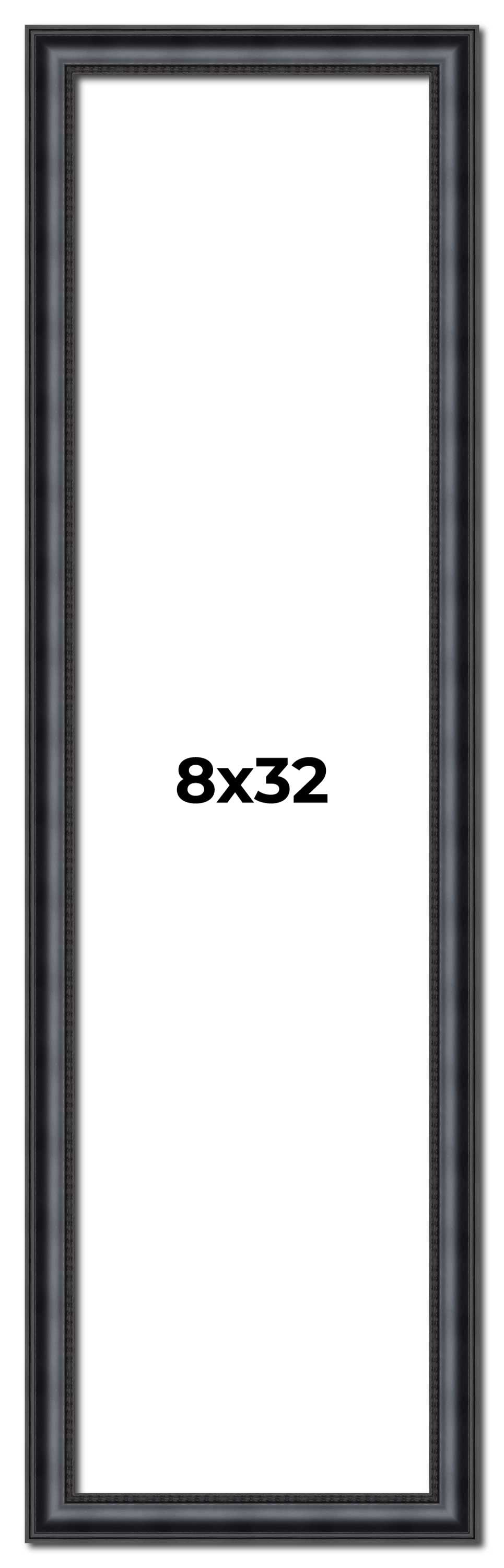 8x32 Frame Black Real Wood Picture Frame Width 1.25 inches | Interior ...