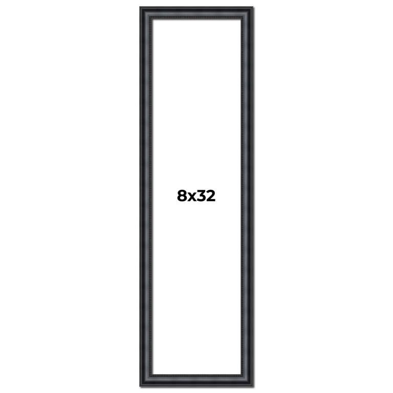 8x32 Frame Black Real Wood Picture Frame Width 1.25 inches