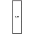 thumbnail image 1 of 8x32 Frame Blue Kingsley Pewter Solid Wood Picture Frame Width 0.75 Inches |Interior Depth 0.5, 1 of 8