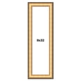 thumbnail image 1 of 8x32 Frame Gold Plein Aire Solid Wood Picture Frame Width 2 Inches | Interior Frame Depth 0.5, 1 of 8
