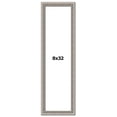 thumbnail image 1 of 8x32 Frame Grey Real Wood Picture Frame Width 1.25 inches | Interior Frame Depth 0.5 inches | Hans, 1 of 8