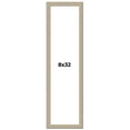 thumbnail image 1 of 8x32 Frame Grey Solid Wood Picture Frame Width 1 Inches | Interior Frame Depth 0.5 Inches |, 1 of 8