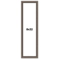 thumbnail image 1 of 8x32 Frame Silver Real Wood Picture Frame Width 1.25 Inches | Interior Frame Depth 0.5 Inches |, 1 of 8
