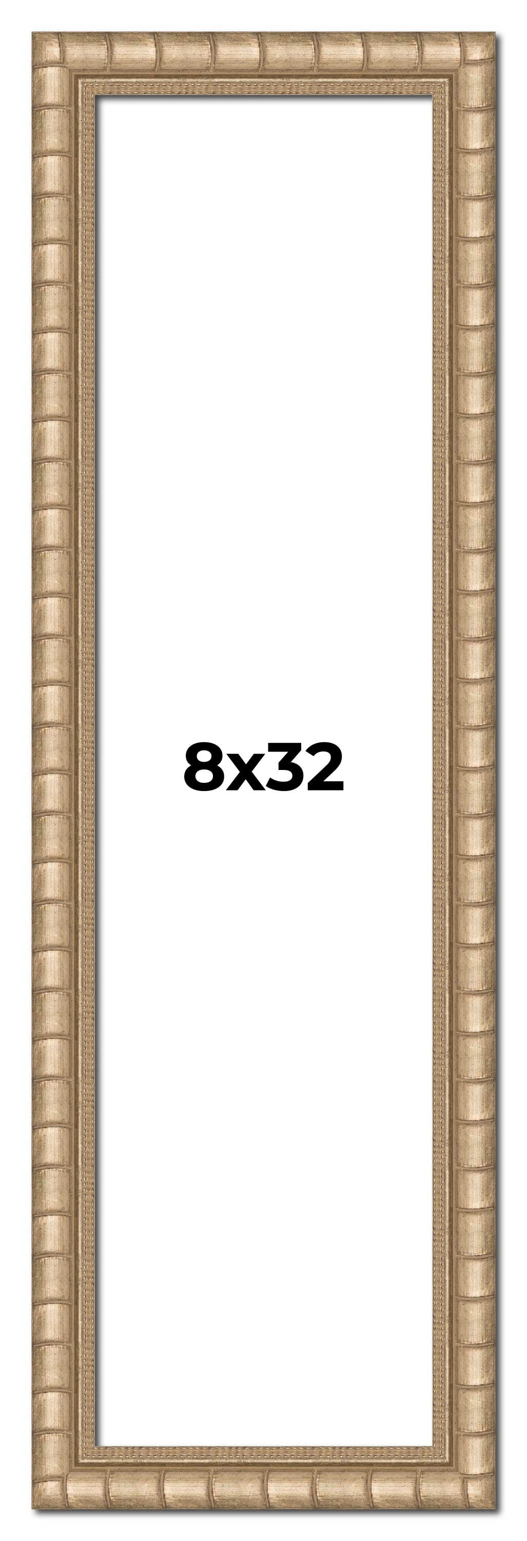 8x32 Frame Silver Real Wood Picture Frame Width 1.5 inches | Interior ...