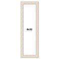 thumbnail image 1 of 8x32 Frame White Real Wood Picture Frame Width 1.75 inches | Interior Frame Depth 0.5 inches |, 1 of 8