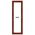 thumbnail image 1 of 8x32 Walnut Brown Veneer Real Wood Picture Frame Width 1.75 inches | Interior Frame Depth 0.5, 1 of 8