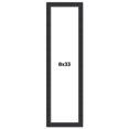 thumbnail image 1 of 8x33 Frame Black Real Wood Picture Frame Width 1.25 Inches | Interior Frame Depth 0.5 Inches |, 1 of 8